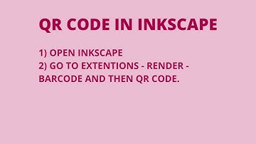How to generate QR code in inkscape #inkscape tutorial