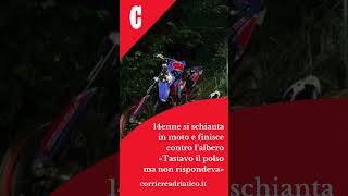 Schianto in moto contro l’albero, 14enne grave: «Tastavo il polso, non rispondeva»