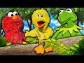 Kermit the Frog and Elmo Teach Big Bird How to Fly!