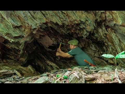 Man Carves Mountain To Create A Great Bunker