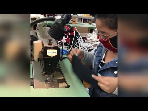 At MIA, American Airlines workers turn club into mask-making hub