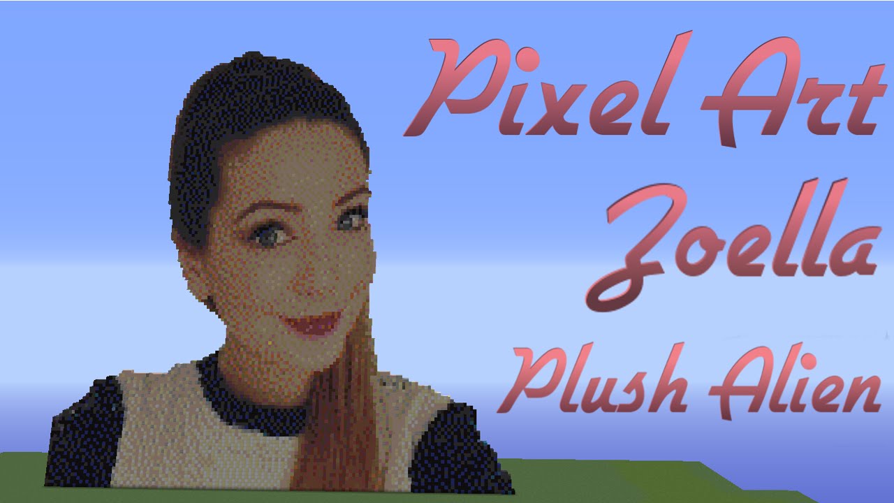Minecraft Pixel Art SpeedBuild | Zoella - YouTube