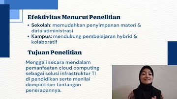 Penggunaan Cloud Computing Sebagai Solusi Infrastruktur Teknologi Informasi Di Sektor Pendidikan