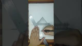 Easy landscape drawing technique #shorts #craft #art #drawing #crafts#satisfying#youtubeshorts