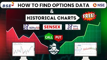 How to Get Historical Options Data for Free | #nifty #banknifty #sensex  Historical Options Charts
