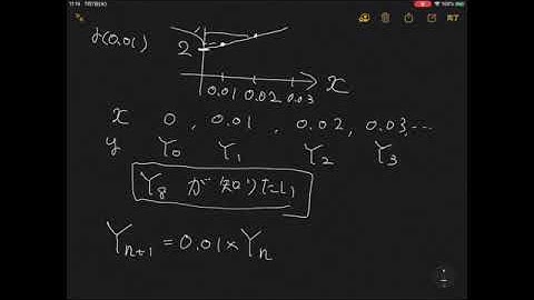 数値解法（その１）前進オイラー法
