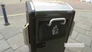 Solar powered compacting bin to reduce trash collections