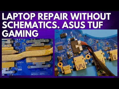 Laptop Repair Without Schematics | ASUS TUF Gaming Repair Trick | Chiplevel Motherboard Repairing