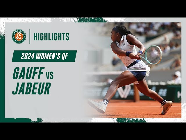 Gauff vs Jabeur Quarter-final Highlights | Roland-Garros 2024 class=