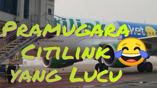 Vidio lucu||Viral Aksi Lucu Pramugara Citilink