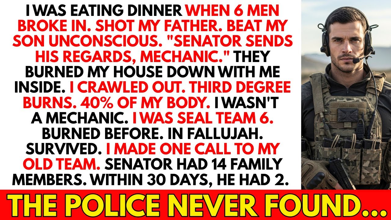 Senator's Men Burned My House With Me Inside—They Didn't Know SEAL Team 6 Survives Everything