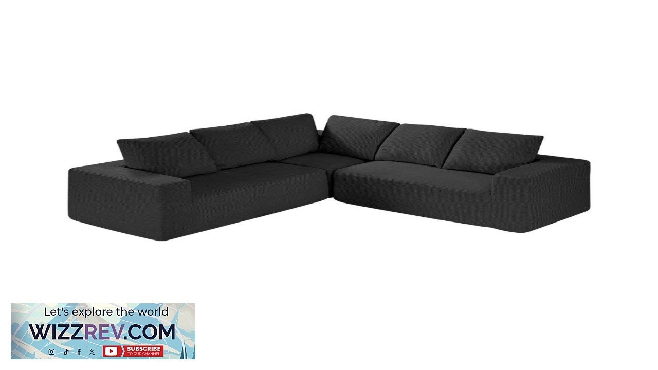 VEVOR Modular Sectional Sofa L Shaped Modular Sofa Deep Seat Cloud Sectional