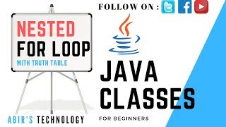 Java Tutorial | Nested For Loop Executed With Truth Table | Core Java Example