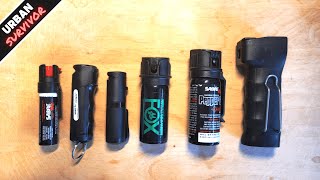 Testing the 6 Best Pepper Sprays for Everyday Carry / Self Defense 🔥 (Sabre Red vs POM vs Fox Labs)