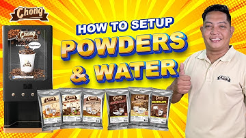 Chong No Coin No Cup Vending Machine: How to Setup Powders and Water