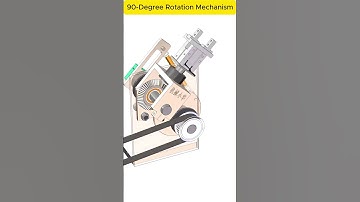 90 Degree Rotation Mechanism  #autocad #engineering #mechanical #mechanism #solidworks #3d #cad