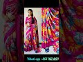 Trending design Soft 100% Original Crepe  saree collection with blouse.