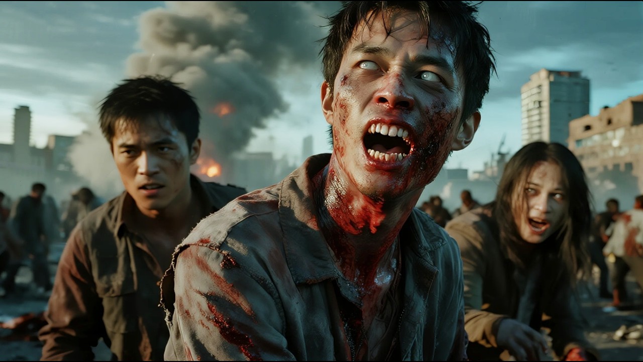 The boy woke up and saw zombies everywhere!