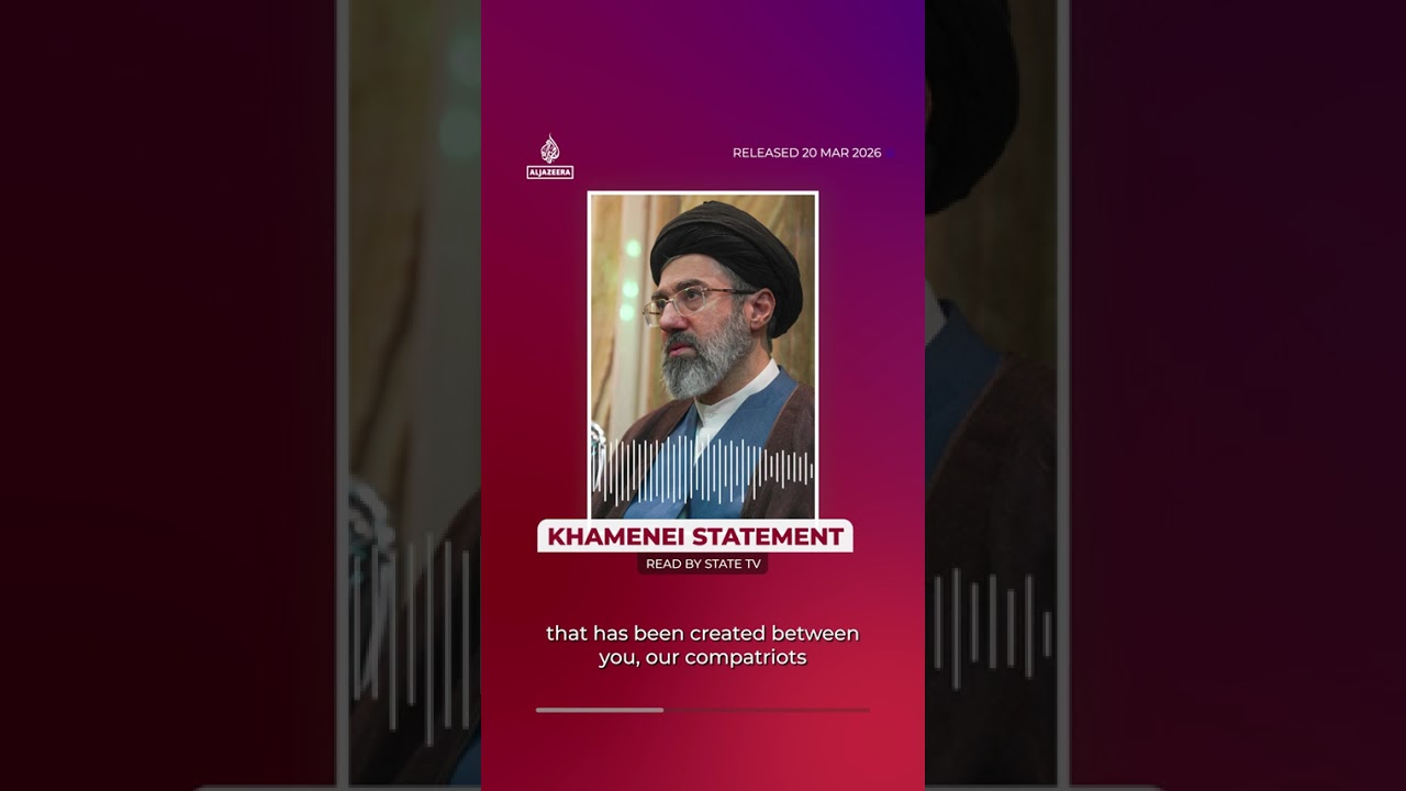 المرشد الأعلى الإيراني خامنئي يقول في رسالة إن العدو "هُزم" | AJ #shorts