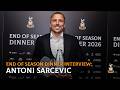 END OF SEASON DINNER: Sarcevic on scooping four awards