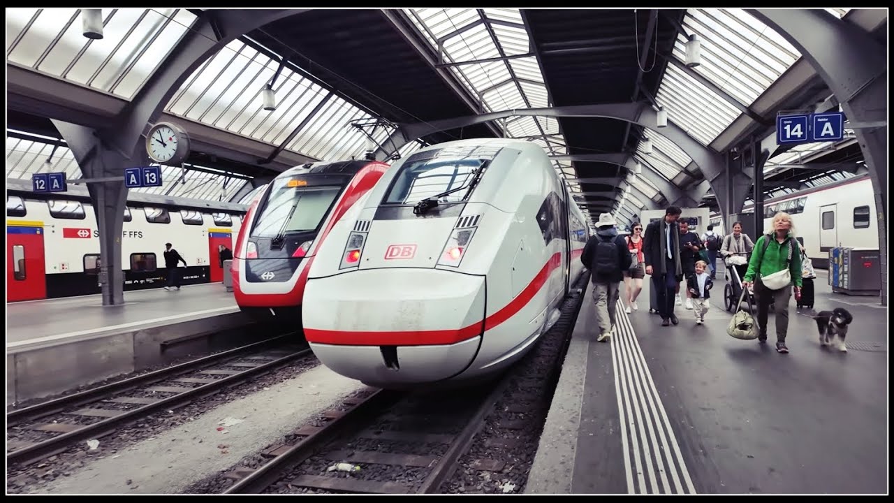 DB ICE 4 nach Kiel Hbf |  Abfahrt beim Zürich Hauptbahnhof