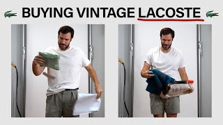 Exploring Vintage Lacoste Clothes For The First Time