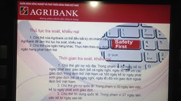 Thẻ ATM vietinbank rút tiền tại ATM agribank