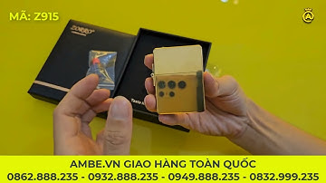 Hộp quẹt xăng đá đúc nguyên khối siêu nặng Zorro Z915 siêu bền bỉ cao cấp | Ambe.vn