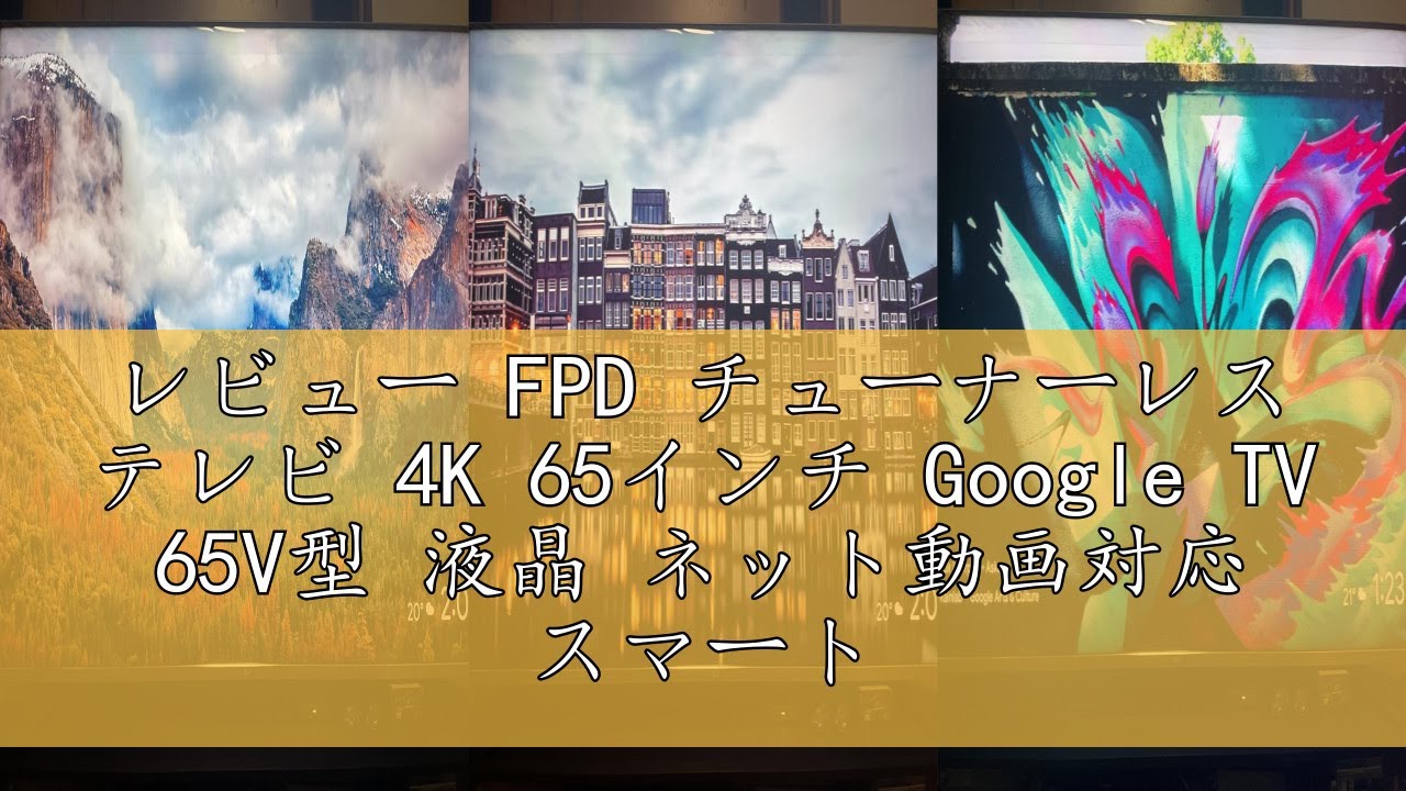 レビュー FPD チューナーレス テレビ 4K 65インチ Google TV 65V型