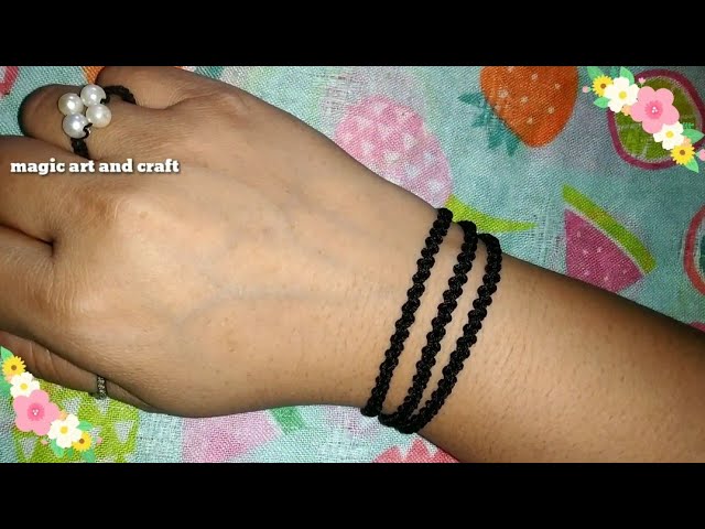 Buy Reenzu Enterprises Wristband Avoid Negative Energy Vadic Kala Dhaga  Hand Band Bracelet, Women,Men & BoysThread Bracelet (black)(pack of 1) at  Amazon.in