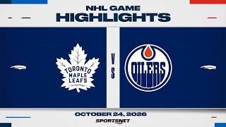 NHL Highlights | Maple Leafs vs. Oilers - October 24, 2026