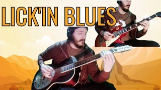 Lick'in Blues - Luke Turner Slide Guitar On Gretsch Resonator With Lead Guitar Solo Delta Blues