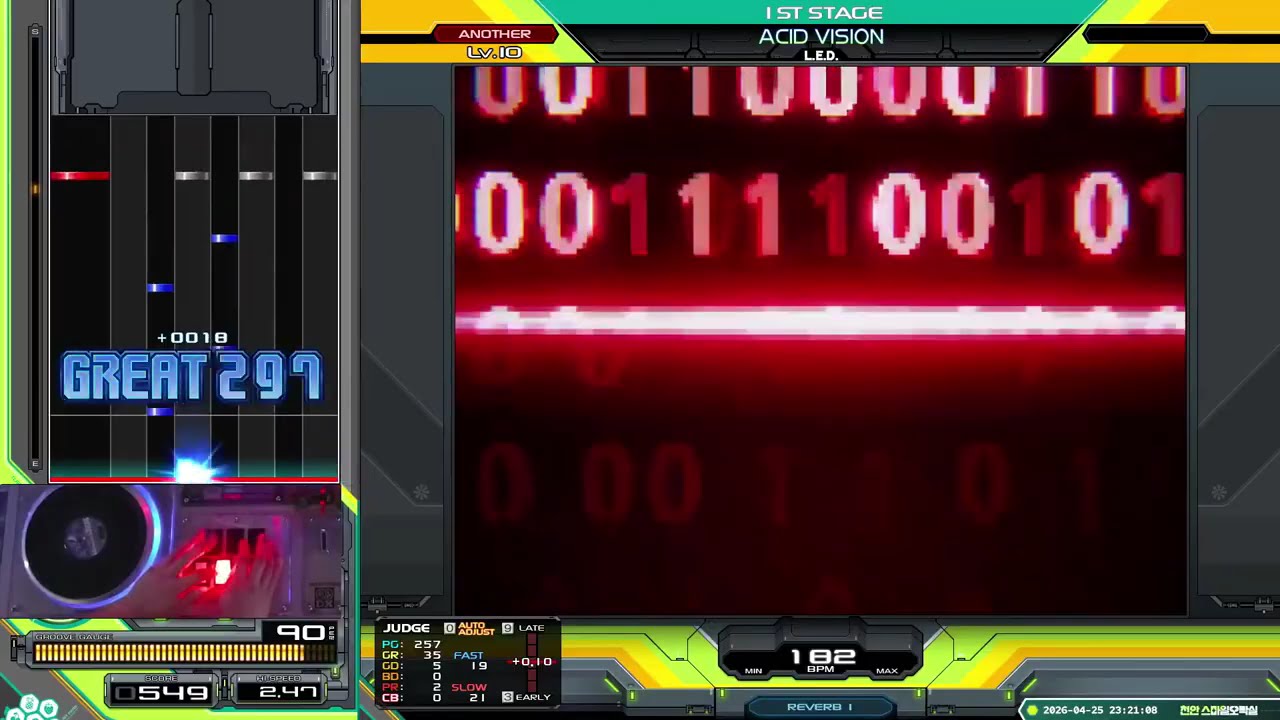 AC] IIDX 33 - ACID VISION SPA 正規 Full Combo w/Hand Shot - YouTube
