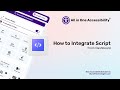 How to Integrate All in One Accessibility Widget from ADA Dashboard