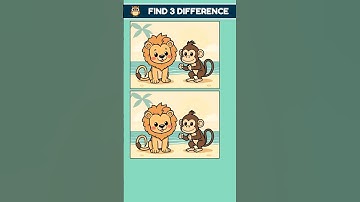 Can You Spot the 3 Differences? 🔍 Only 1% Can!  #shorts #games  #difference #spotthedifference