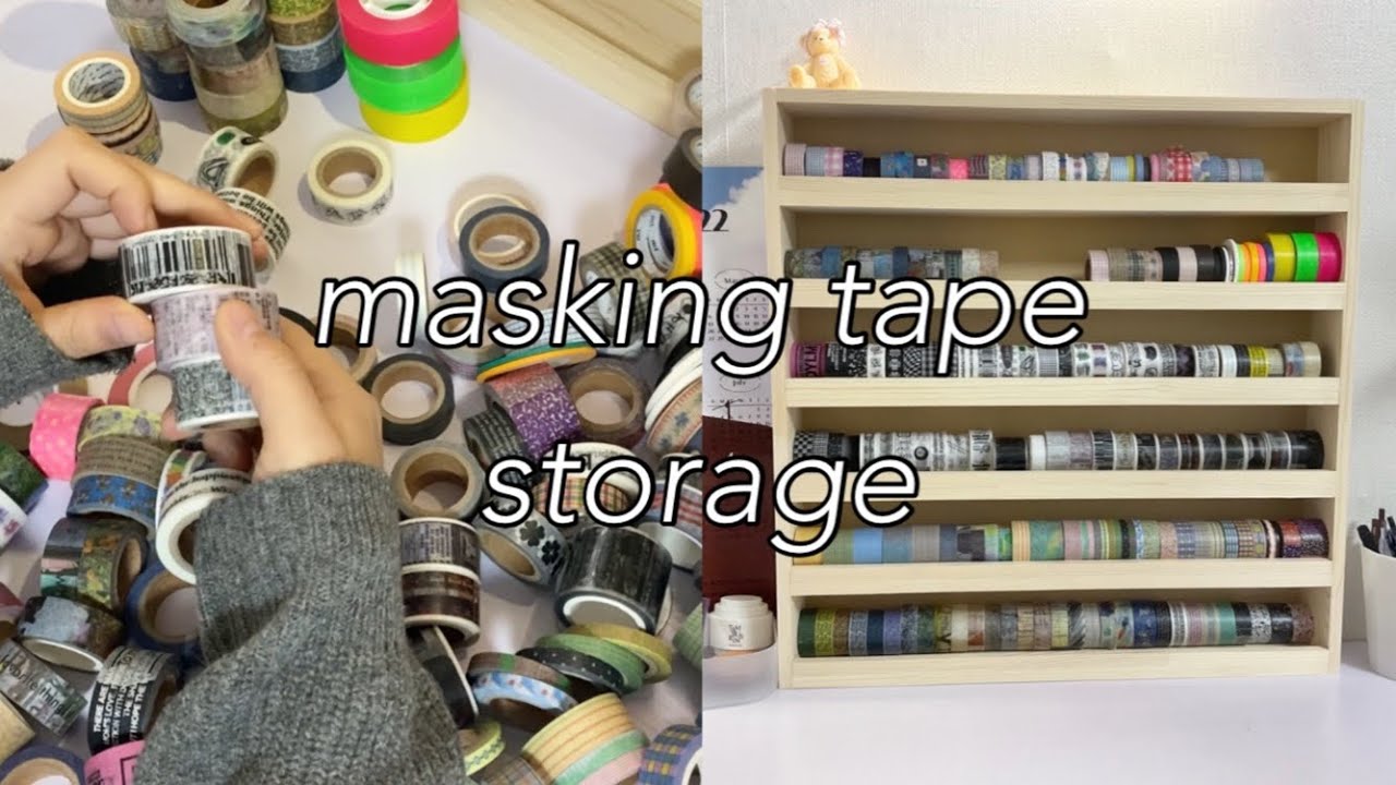 마스킹테이프 진열대 샀어요🙂 | 가지고 있는 마테 소개하고, 정리하기 | asmr | 다꾸책상