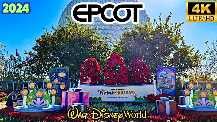 EPCOT Christmas Walkthrough 2024 at Walt Disney World [4K]
