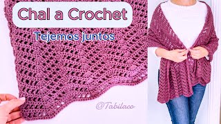 Tejer CHAL de ONDAS a crochet