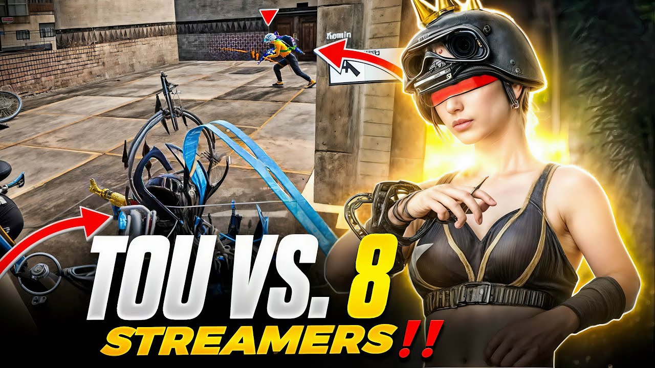 TOUOP vs. 8+) Streamers | Handle PANIC Situation | BGMI 🔱