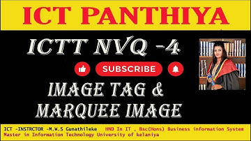 WEB DESIGN IN SINHALA  PART 07   IMAGE TAG & MARQUEE IMAGE  ICT Panthiya