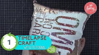 Reverse Sequin Pillow with Cricut Infusible Ink Sheets (Timelapse Craft with Video)