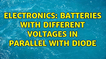 Electronics: batteries with different voltages in parallel with diode (2 Solutions!!)