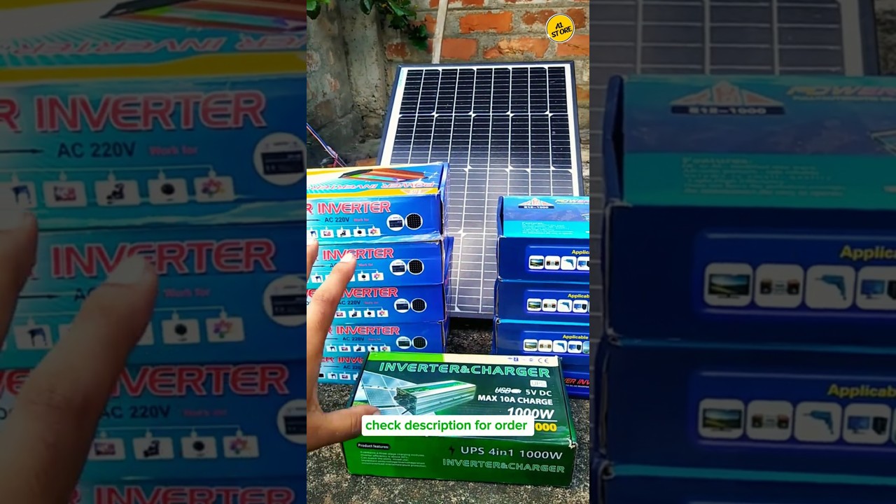 Best protable solar inverter 🔥 |12v to 220v AC converter 🔥 