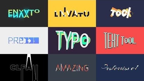 Animated Typefaces Pack AFTER EFFECTS Template Videohive 31883871