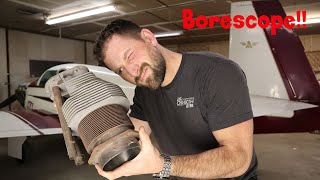 Borescoping an aircraft cylinder