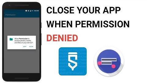Runtime Permission in Sketchware | Close your app when Permission denied || DESIGNER OVI ||