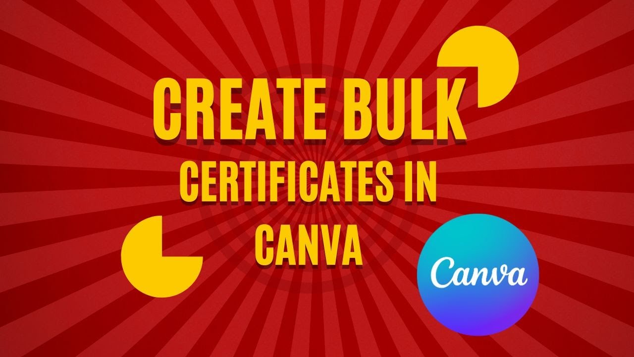 How to Bulk Create Certificates in Canva: Save Time with Automation ...