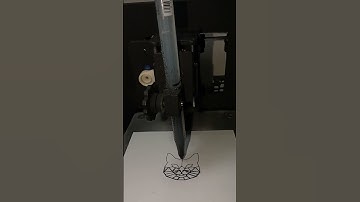 ASMR Masterpiece: Drawing a cat Face with Mini CNC Plotter - Satisfying & Relaxing!  #asmr