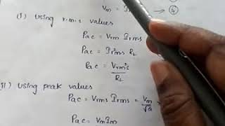 ECA SUBJECT-LECTURE 6-ANALYSIS OF CLASS A AMPLIFIER