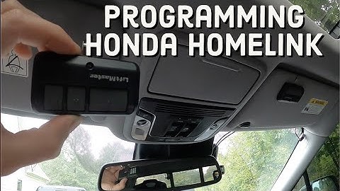 Programming Garage door opener to Honda Home Link - Ridgeline/Pilot